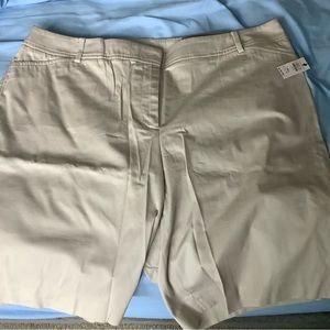 Talbots Tan Shorts in Size 18W NWT